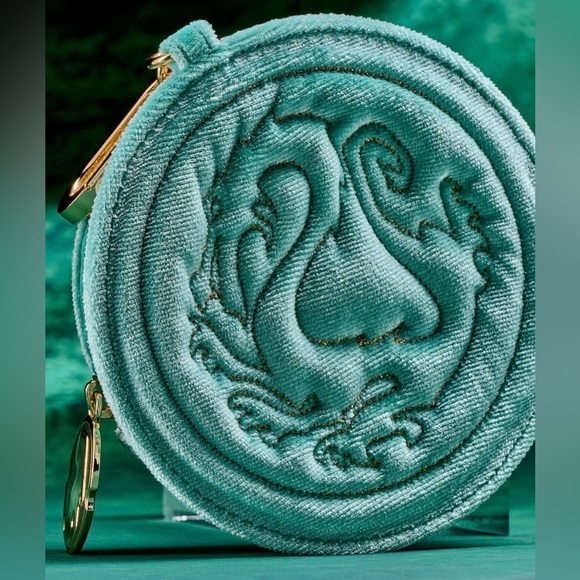 Bath and Body Works Disney Mulan Teal Dragon Velvet Pouch - Picture 13 of 17